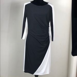 NWT Lauren Black & White Dress